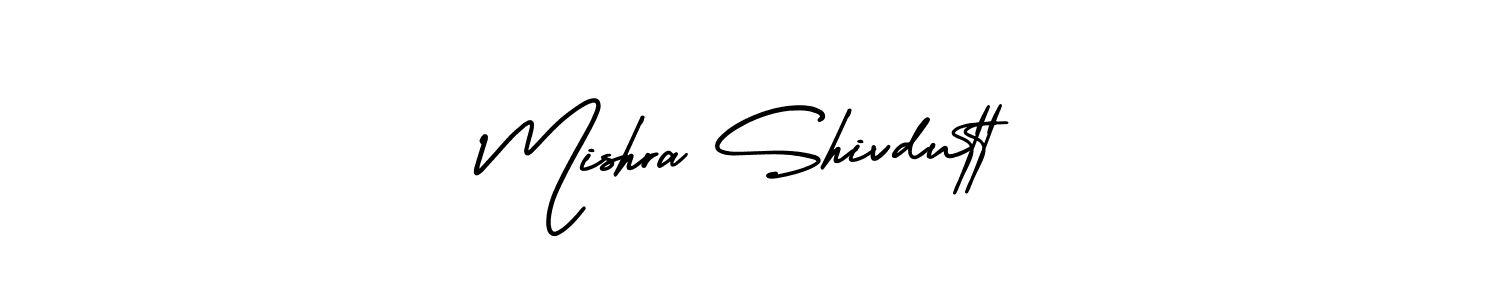 Make a beautiful signature design for name Mishra Shivdutt. With this signature (AmerikaSignatureDemo-Regular) style, you can create a handwritten signature for free. Mishra Shivdutt signature style 3 images and pictures png