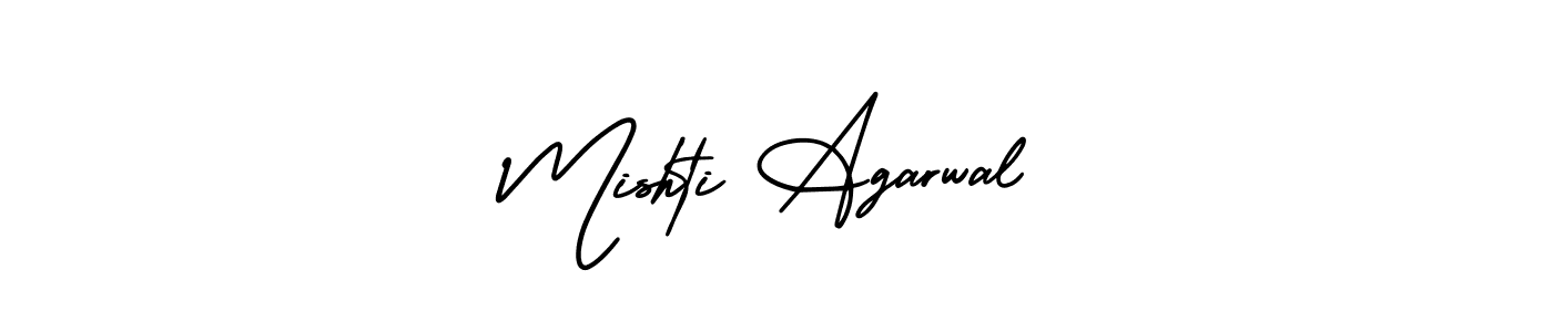 Also You can easily find your signature by using the search form. We will create Mishti Agarwal name handwritten signature images for you free of cost using AmerikaSignatureDemo-Regular sign style. Mishti Agarwal signature style 3 images and pictures png