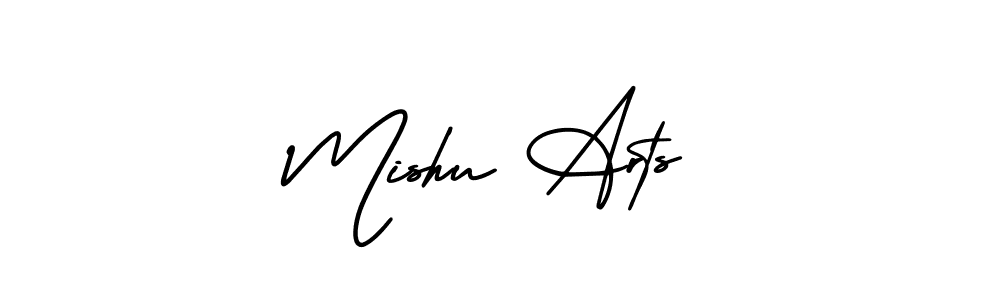 How to make Mishu Arts signature? AmerikaSignatureDemo-Regular is a professional autograph style. Create handwritten signature for Mishu Arts name. Mishu Arts signature style 3 images and pictures png