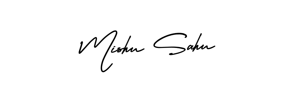 if you are searching for the best signature style for your name Mishu Sahu. so please give up your signature search. here we have designed multiple signature styles  using AmerikaSignatureDemo-Regular. Mishu Sahu signature style 3 images and pictures png