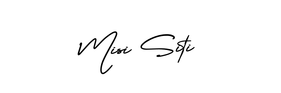 How to Draw Misi Siti signature style? AmerikaSignatureDemo-Regular is a latest design signature styles for name Misi Siti. Misi Siti signature style 3 images and pictures png