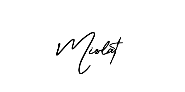 Create a beautiful signature design for name Mislat. With this signature (AmerikaSignatureDemo-Regular) fonts, you can make a handwritten signature for free. Mislat signature style 3 images and pictures png