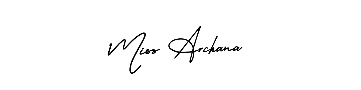 Design your own signature with our free online signature maker. With this signature software, you can create a handwritten (AmerikaSignatureDemo-Regular) signature for name Miss Archana. Miss Archana signature style 3 images and pictures png