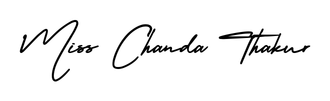 Create your official email sign-off with Miss Chanda Thakur name in AmerikaSignatureDemo-Regular style. Crisp, clean, and perfectly legible across all screens. Miss Chanda Thakur signature style 3 images and pictures png