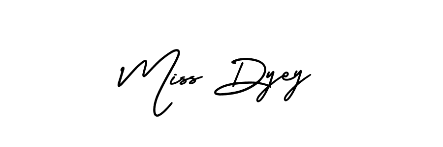Also You can easily find your signature by using the search form. We will create Miss Dyey name handwritten signature images for you free of cost using AmerikaSignatureDemo-Regular sign style. Miss Dyey signature style 3 images and pictures png