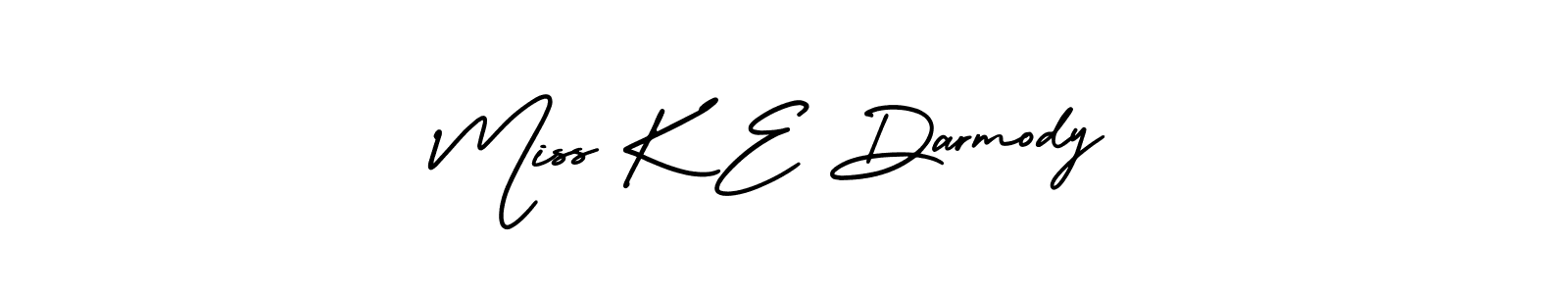 Miss K E Darmody stylish signature style. Best Handwritten Sign (AmerikaSignatureDemo-Regular) for my name. Handwritten Signature Collection Ideas for my name Miss K E Darmody. Miss K E Darmody signature style 3 images and pictures png