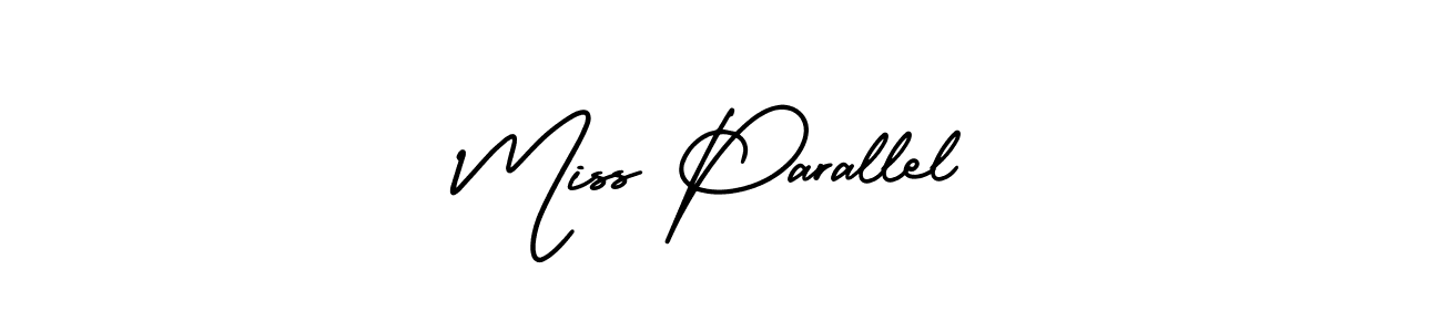 How to make Miss Parallel name signature. Use AmerikaSignatureDemo-Regular style for creating short signs online. This is the latest handwritten sign. Miss Parallel signature style 3 images and pictures png