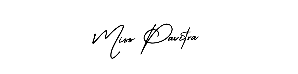 Create a beautiful signature design for name Miss Pavitra. With this signature (AmerikaSignatureDemo-Regular) fonts, you can make a handwritten signature for free. Miss Pavitra signature style 3 images and pictures png