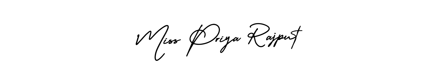 AmerikaSignatureDemo-Regular is a professional signature style that is perfect for those who want to add a touch of class to their signature. It is also a great choice for those who want to make their signature more unique. Get Miss Priya Rajput name to fancy signature for free. Miss Priya Rajput signature style 3 images and pictures png