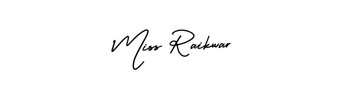 Also You can easily find your signature by using the search form. We will create Miss Raikwar name handwritten signature images for you free of cost using AmerikaSignatureDemo-Regular sign style. Miss Raikwar signature style 3 images and pictures png