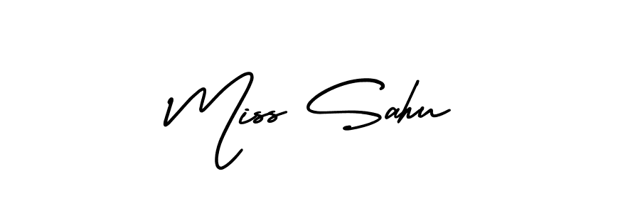 Similarly AmerikaSignatureDemo-Regular is the best handwritten signature design. Signature creator online .You can use it as an online autograph creator for name Miss Sahu. Miss Sahu signature style 3 images and pictures png