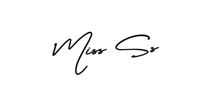 Design your own signature with our free online signature maker. With this signature software, you can create a handwritten (AmerikaSignatureDemo-Regular) signature for name Miss Ss. Miss Ss signature style 3 images and pictures png
