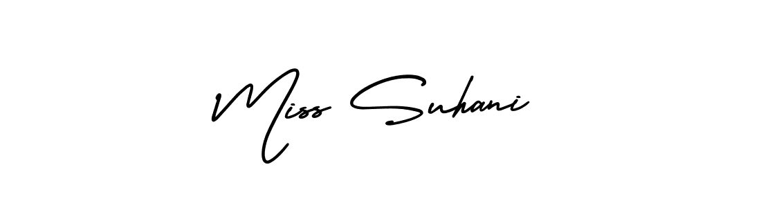 if you are searching for the best signature style for your name Miss Suhani. so please give up your signature search. here we have designed multiple signature styles  using AmerikaSignatureDemo-Regular. Miss Suhani signature style 3 images and pictures png