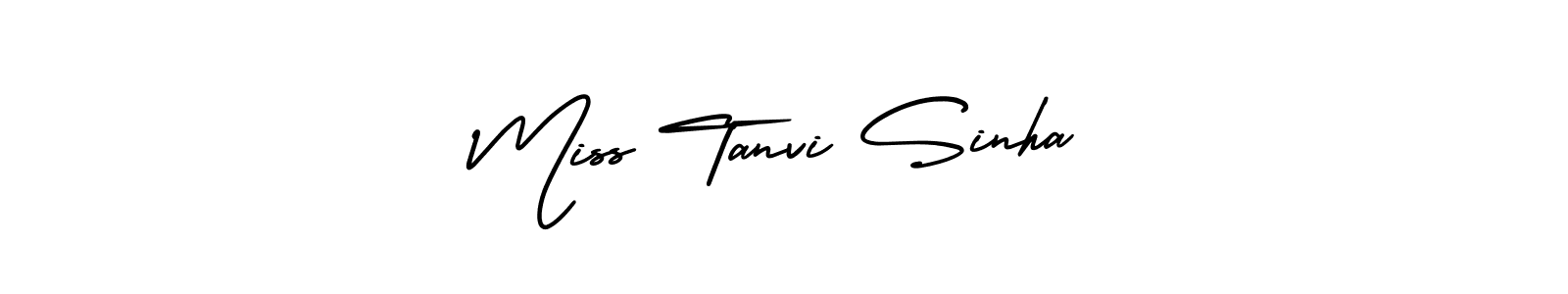 How to make Miss Tanvi Sinha name signature. Use AmerikaSignatureDemo-Regular style for creating short signs online. This is the latest handwritten sign. Miss Tanvi Sinha signature style 3 images and pictures png