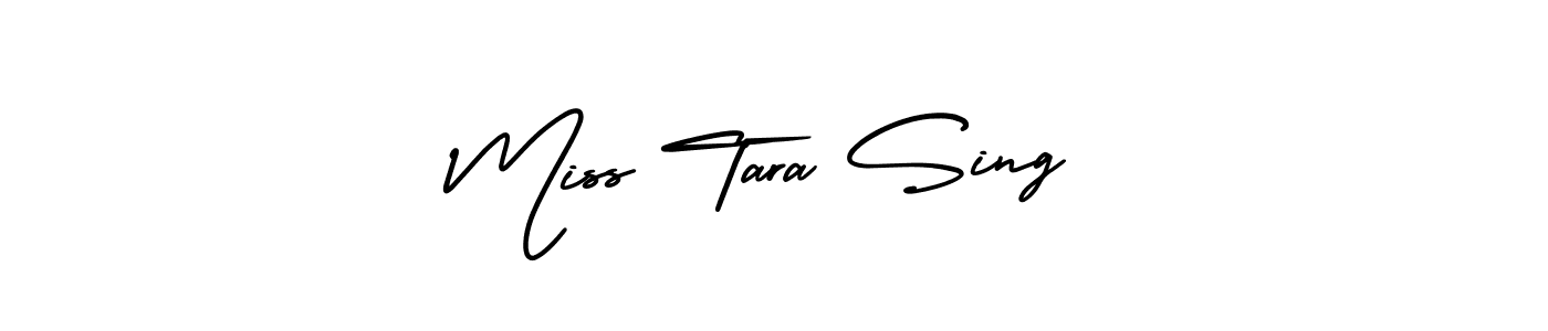 Miss Tara Sing stylish signature style. Best Handwritten Sign (AmerikaSignatureDemo-Regular) for my name. Handwritten Signature Collection Ideas for my name Miss Tara Sing. Miss Tara Sing signature style 3 images and pictures png