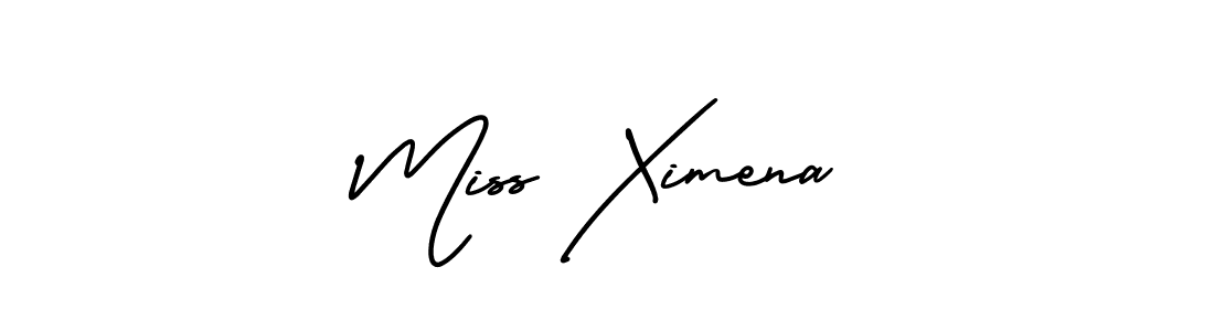 Create a beautiful signature design for name Miss Ximena. With this signature (AmerikaSignatureDemo-Regular) fonts, you can make a handwritten signature for free. Miss Ximena signature style 3 images and pictures png