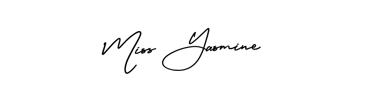 Also You can easily find your signature by using the search form. We will create Miss Yasmine name handwritten signature images for you free of cost using AmerikaSignatureDemo-Regular sign style. Miss Yasmine signature style 3 images and pictures png