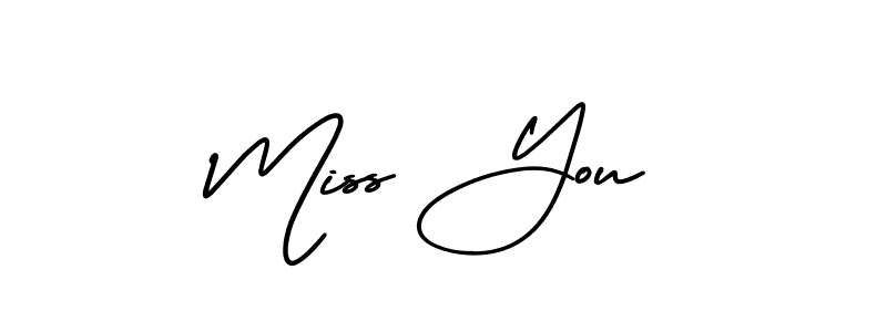 Make a beautiful signature design for name Miss You. With this signature (AmerikaSignatureDemo-Regular) style, you can create a handwritten signature for free. Miss You signature style 3 images and pictures png