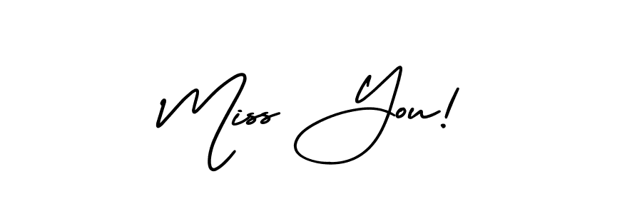 The best way (AmerikaSignatureDemo-Regular) to make a short signature is to pick only two or three words in your name. The name Miss You! include a total of six letters. For converting this name. Miss You! signature style 3 images and pictures png