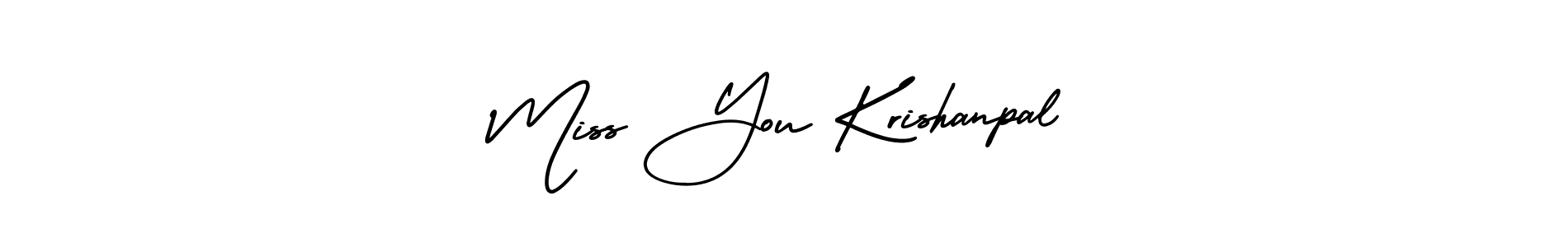 Similarly AmerikaSignatureDemo-Regular is the best handwritten signature design. Signature creator online .You can use it as an online autograph creator for name Miss You Krishanpal. Miss You Krishanpal signature style 3 images and pictures png