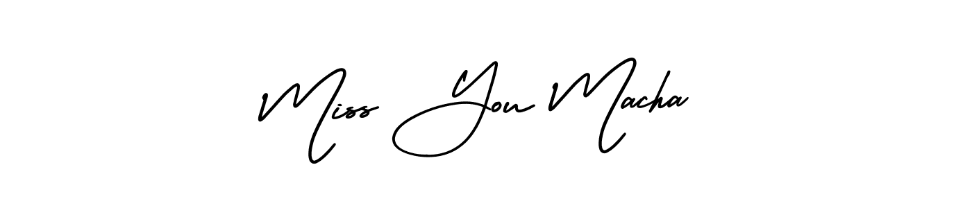 Also we have Miss You Macha name is the best signature style. Create professional handwritten signature collection using AmerikaSignatureDemo-Regular autograph style. Miss You Macha signature style 3 images and pictures png