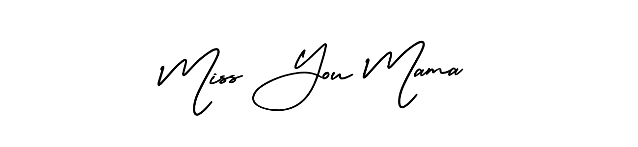 The best way (AmerikaSignatureDemo-Regular) to make a short signature is to pick only two or three words in your name. The name Miss You Mama include a total of six letters. For converting this name. Miss You Mama signature style 3 images and pictures png