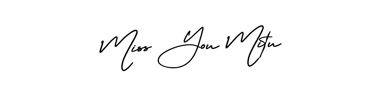 How to Draw Miss You Mitu signature style? AmerikaSignatureDemo-Regular is a latest design signature styles for name Miss You Mitu. Miss You Mitu signature style 3 images and pictures png
