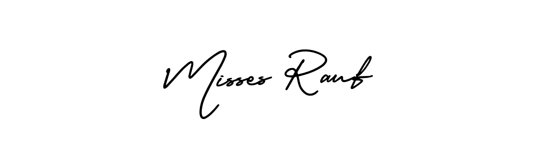 Design your own signature with our free online signature maker. With this signature software, you can create a handwritten (AmerikaSignatureDemo-Regular) signature for name Misses Rauf. Misses Rauf signature style 3 images and pictures png