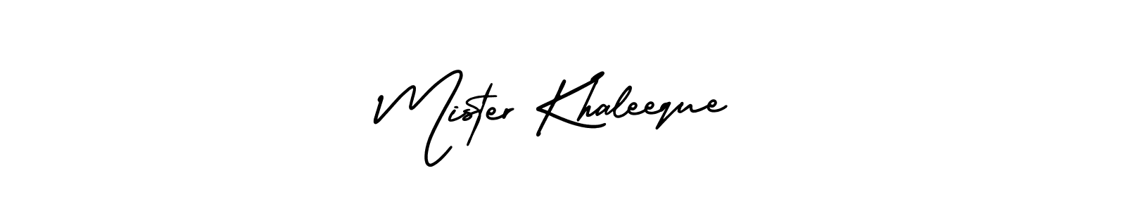 Create a beautiful signature design for name Mister Khaleeque. With this signature (AmerikaSignatureDemo-Regular) fonts, you can make a handwritten signature for free. Mister Khaleeque signature style 3 images and pictures png