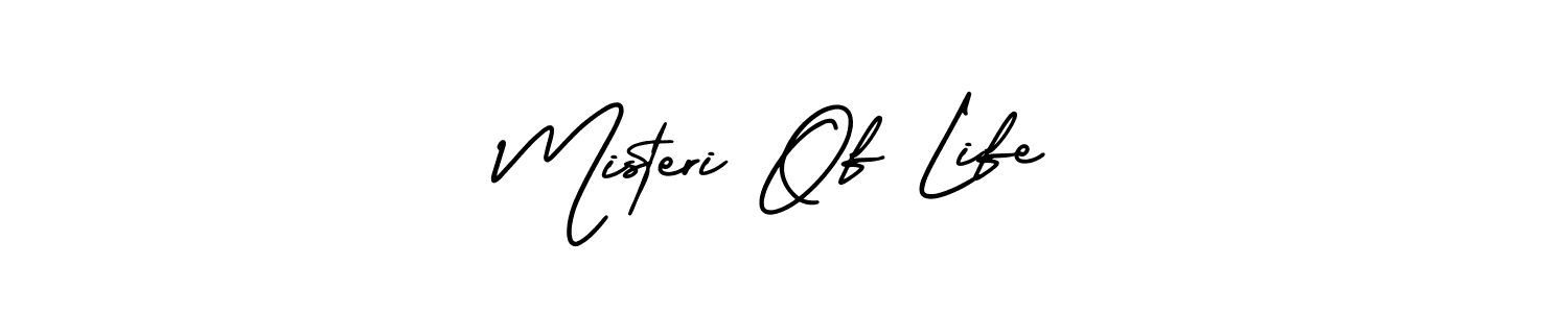 This is the best signature style for the Misteri Of Life name. Also you like these signature font (AmerikaSignatureDemo-Regular). Mix name signature. Misteri Of Life signature style 3 images and pictures png