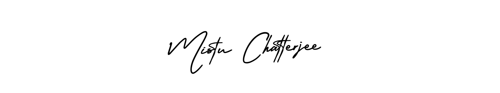 Make a beautiful signature design for name Mistu Chatterjee. With this signature (AmerikaSignatureDemo-Regular) style, you can create a handwritten signature for free. Mistu Chatterjee signature style 3 images and pictures png