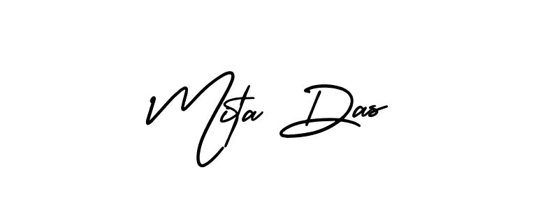 Use a signature maker to create a handwritten signature online. With this signature software, you can design (AmerikaSignatureDemo-Regular) your own signature for name Mita Das. Mita Das signature style 3 images and pictures png