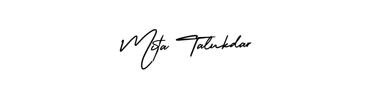 Mita Talukdar stylish signature style. Best Handwritten Sign (AmerikaSignatureDemo-Regular) for my name. Handwritten Signature Collection Ideas for my name Mita Talukdar. Mita Talukdar signature style 3 images and pictures png