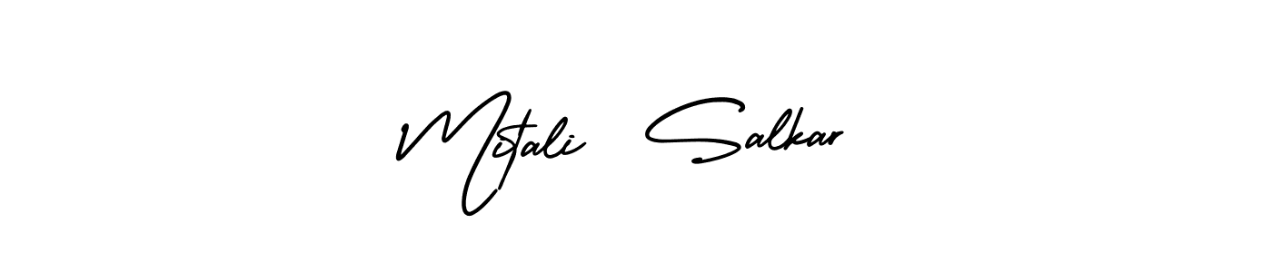Make a beautiful signature design for name Mitali  Salkar. With this signature (AmerikaSignatureDemo-Regular) style, you can create a handwritten signature for free. Mitali  Salkar signature style 3 images and pictures png
