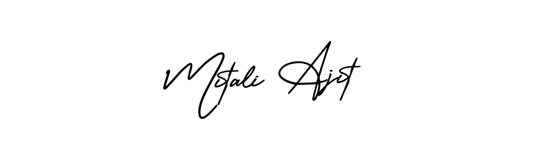 Make a beautiful signature design for name Mitali Ajit. With this signature (AmerikaSignatureDemo-Regular) style, you can create a handwritten signature for free. Mitali Ajit signature style 3 images and pictures png