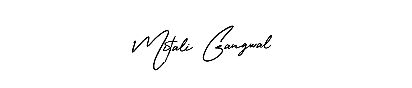 Similarly AmerikaSignatureDemo-Regular is the best handwritten signature design. Signature creator online .You can use it as an online autograph creator for name Mitali Gangwal. Mitali Gangwal signature style 3 images and pictures png