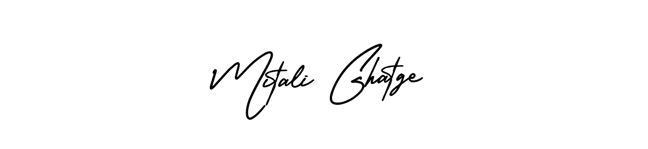 Mitali Ghatge stylish signature style. Best Handwritten Sign (AmerikaSignatureDemo-Regular) for my name. Handwritten Signature Collection Ideas for my name Mitali Ghatge. Mitali Ghatge signature style 3 images and pictures png