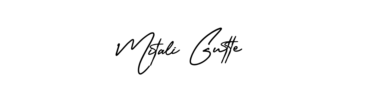 How to Draw Mitali Gutte signature style? AmerikaSignatureDemo-Regular is a latest design signature styles for name Mitali Gutte. Mitali Gutte signature style 3 images and pictures png