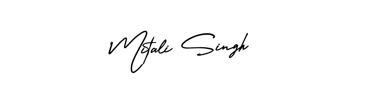 Also You can easily find your signature by using the search form. We will create Mitali Singh name handwritten signature images for you free of cost using AmerikaSignatureDemo-Regular sign style. Mitali Singh signature style 3 images and pictures png