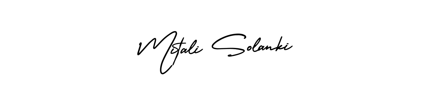 It looks lik you need a new signature style for name Mitali Solanki. Design unique handwritten (AmerikaSignatureDemo-Regular) signature with our free signature maker in just a few clicks. Mitali Solanki signature style 3 images and pictures png