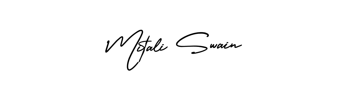 Make a beautiful signature design for name Mitali Swain. With this signature (AmerikaSignatureDemo-Regular) style, you can create a handwritten signature for free. Mitali Swain signature style 3 images and pictures png