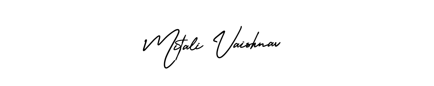 Similarly AmerikaSignatureDemo-Regular is the best handwritten signature design. Signature creator online .You can use it as an online autograph creator for name Mitali Vaishnav. Mitali Vaishnav signature style 3 images and pictures png