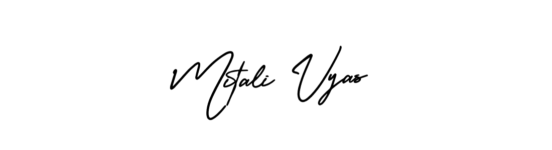 This is the best signature style for the Mitali Vyas name. Also you like these signature font (AmerikaSignatureDemo-Regular). Mix name signature. Mitali Vyas signature style 3 images and pictures png