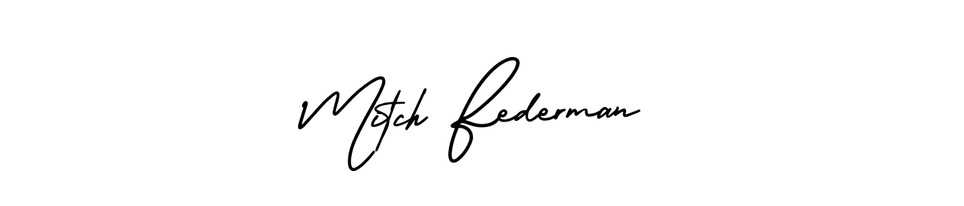 Mitch Federman stylish signature style. Best Handwritten Sign (AmerikaSignatureDemo-Regular) for my name. Handwritten Signature Collection Ideas for my name Mitch Federman. Mitch Federman signature style 3 images and pictures png