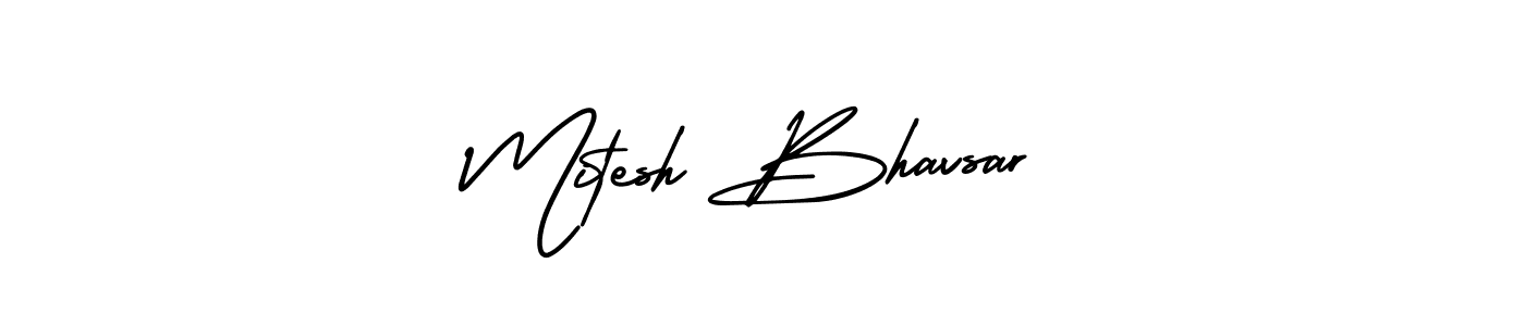 Mitesh Bhavsar stylish signature style. Best Handwritten Sign (AmerikaSignatureDemo-Regular) for my name. Handwritten Signature Collection Ideas for my name Mitesh Bhavsar. Mitesh Bhavsar signature style 3 images and pictures png