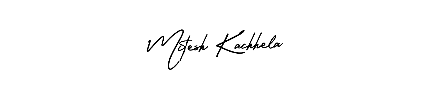 if you are searching for the best signature style for your name Mitesh Kachhela. so please give up your signature search. here we have designed multiple signature styles  using AmerikaSignatureDemo-Regular. Mitesh Kachhela signature style 3 images and pictures png