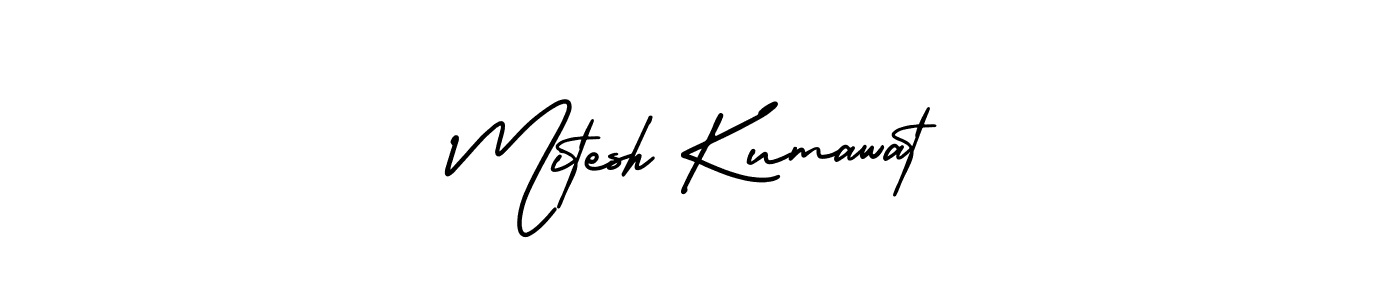 Best and Professional Signature Style for Mitesh Kumawat. AmerikaSignatureDemo-Regular Best Signature Style Collection. Mitesh Kumawat signature style 3 images and pictures png