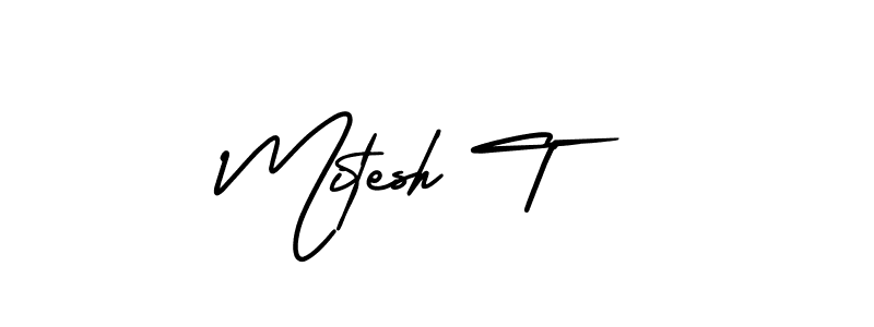 Make a beautiful signature design for name Mitesh T. Use this online signature maker to create a handwritten signature for free. Mitesh T signature style 3 images and pictures png