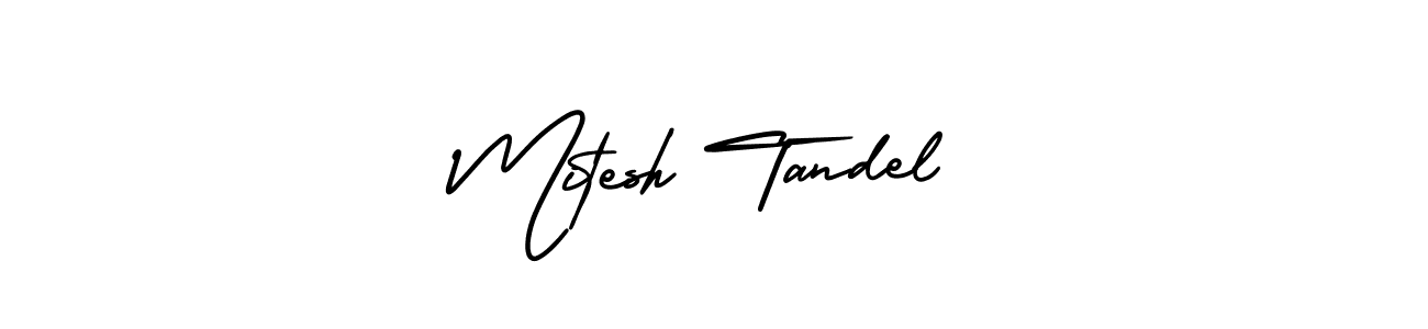 Create a beautiful signature design for name Mitesh Tandel. With this signature (AmerikaSignatureDemo-Regular) fonts, you can make a handwritten signature for free. Mitesh Tandel signature style 3 images and pictures png