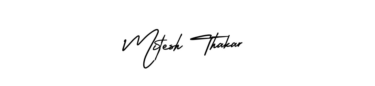 It looks lik you need a new signature style for name Mitesh Thakar. Design unique handwritten (AmerikaSignatureDemo-Regular) signature with our free signature maker in just a few clicks. Mitesh Thakar signature style 3 images and pictures png